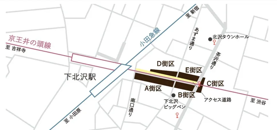 ミカン下北の地図