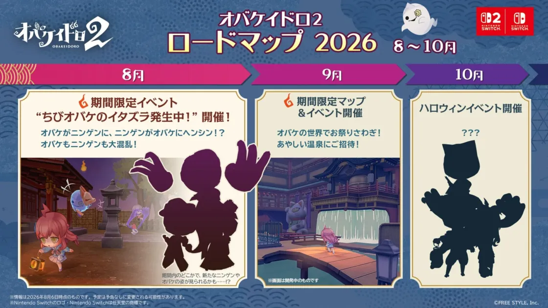 オバケイドロ２ ロードマップ
