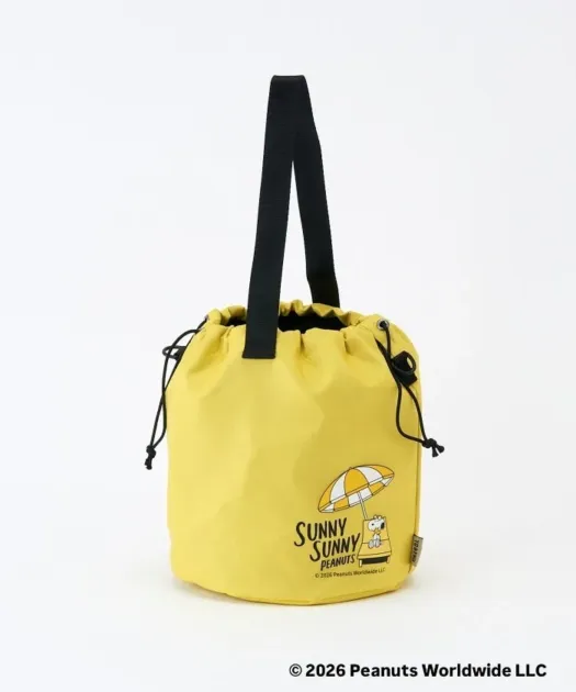 DRAWSTRING SHOULDER BAG YELLOW