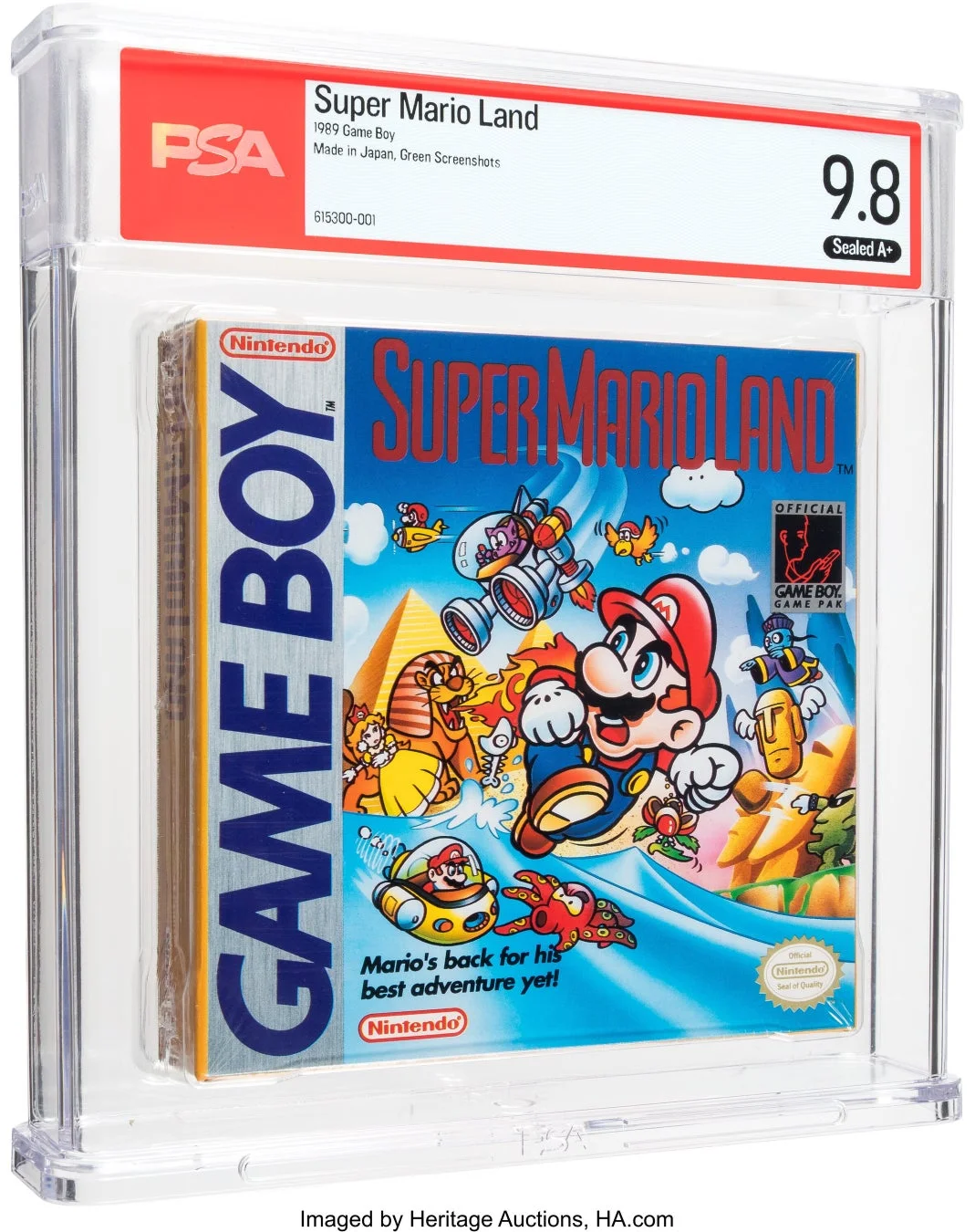 未開封のゲームボーイ版スーパーマリオランド