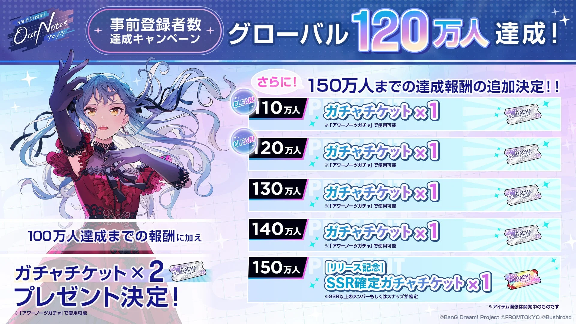 事前登録者数達成キャンペーン