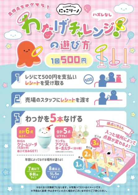 わなげチャレンジの遊び方