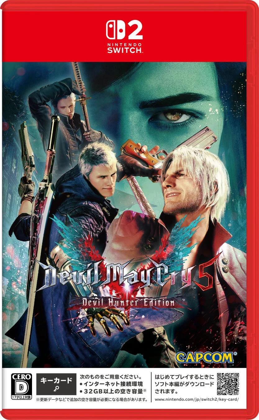 Nintendo Switch 2版『デビル メイ クライ 5 デビルハンターエディション』パッケージ