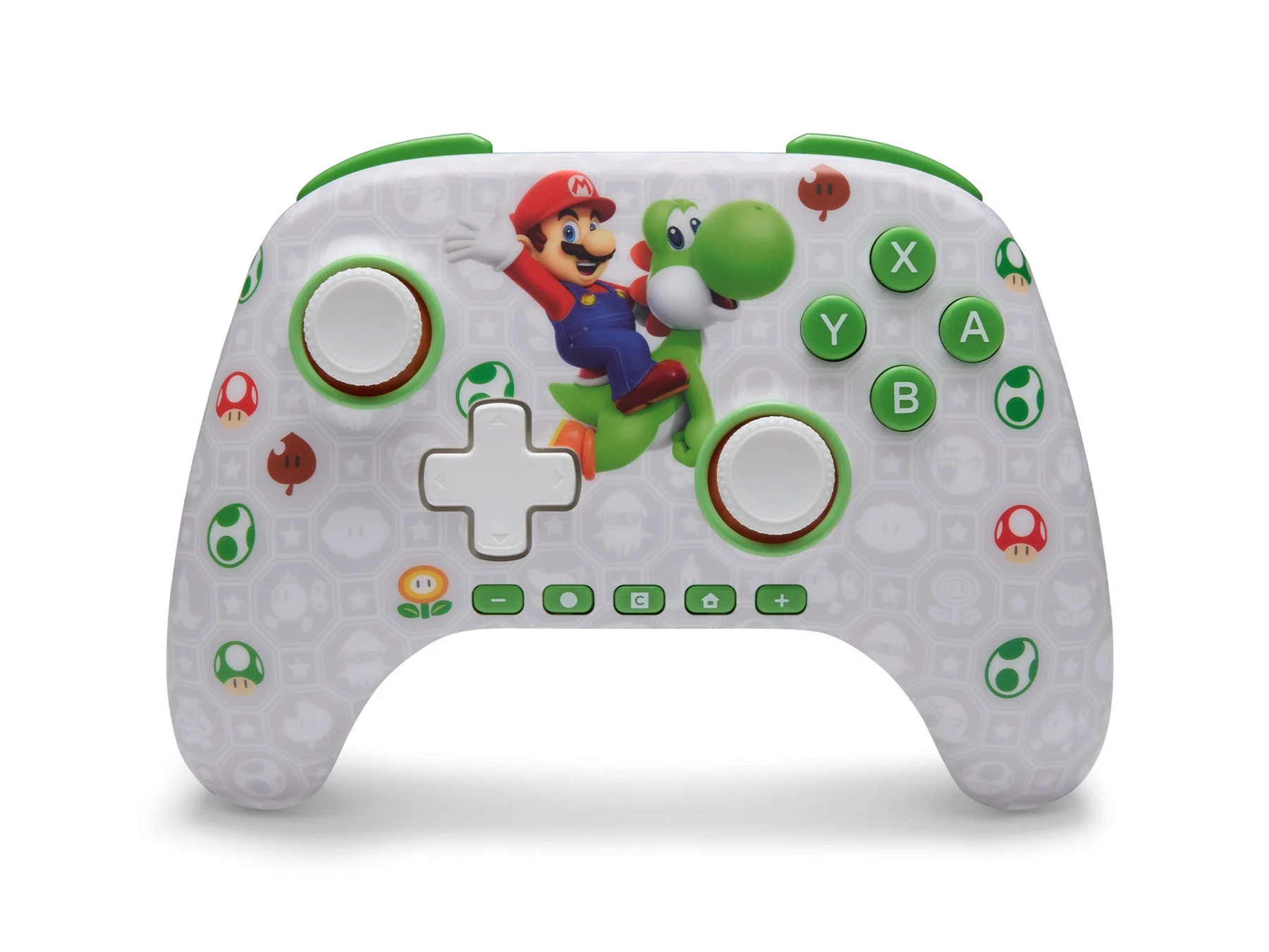 スーパーマリオとヨッシーがデザインされたNintendo Switch用ゲームコントローラー