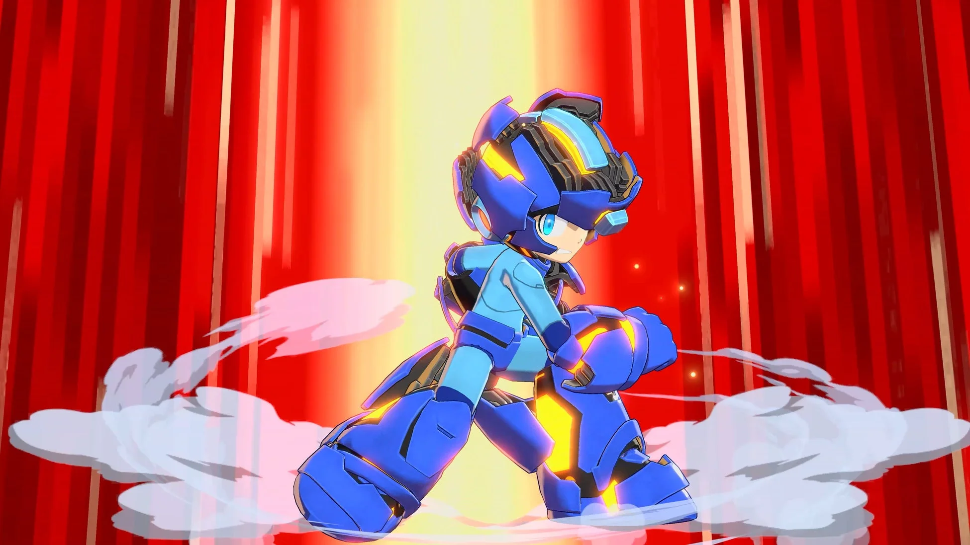 オーバーライド状態のロックマン