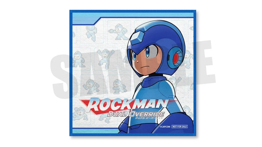 ロックマンDUAL OVERRIDEのマイクロファイバーハンカチ